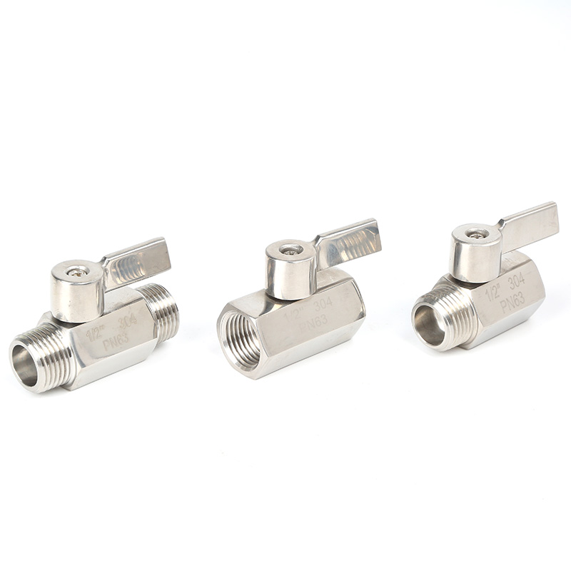 Stainless Steel Handle Sanitary Mini Ball Valve